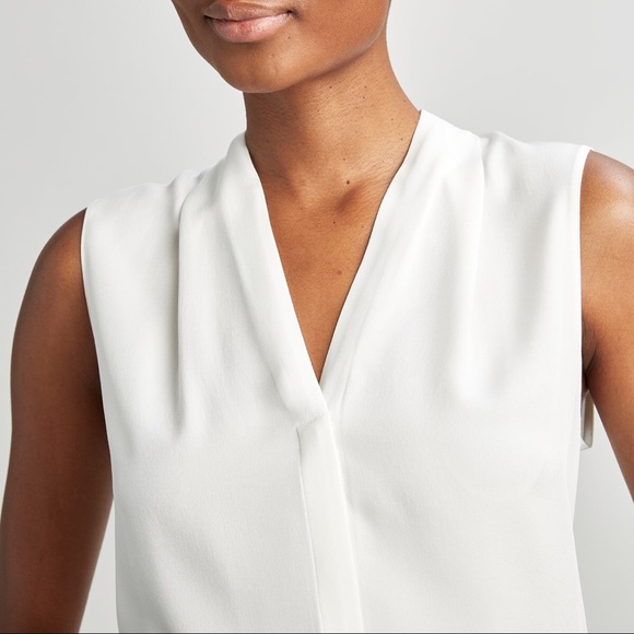 SOLD Ellie Tahari GINNY SHIRT - Color: Fresh Pearl - Picture 3 of 5